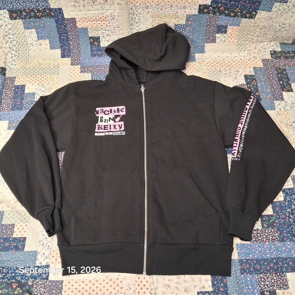 Machine Gun Kelly Mainstream Sellout Tour 2022 Zip Hoodie Sweatshirt Small MGK